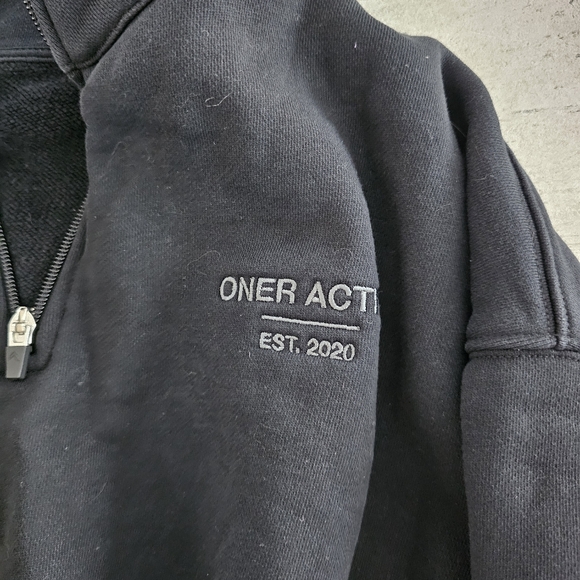 Oner Active Quarter Zip Black XS - Picture 3 of 5